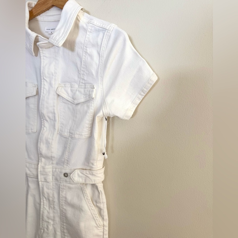 Good American Fit For Success Military Jumpsuit off white /Cream size Small - Picture 9 of 16